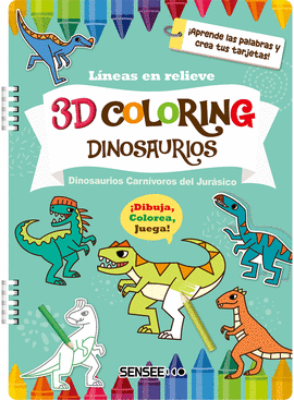 3D COLORING. DINOSAURIOS