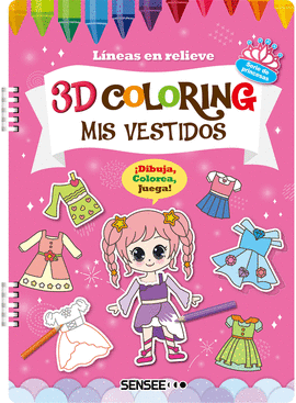 3D COLORING. MIS VESTIDOS