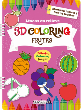 3D COLORING. FRUTAS