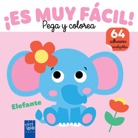 ES MUY FCIL! PEGA Y COLOREA. ELEFANTE