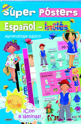 OFERTA. SUPER PSTERS ESPAOL-INGLS. APRENDIZAJE BSICO