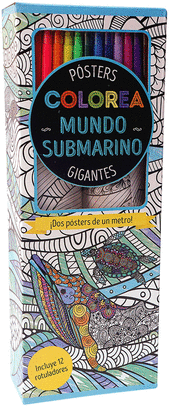 OFERTA. MUNDO SUBMARINO. COLOREA POSTERS GIGANTES